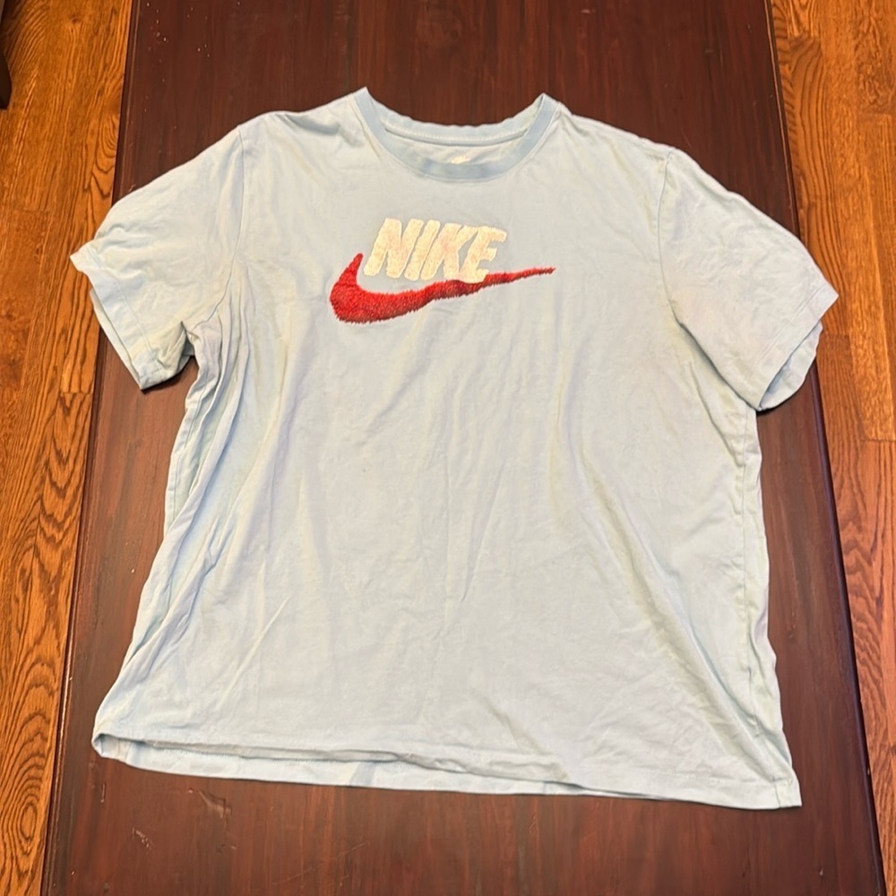 Nike men’s blue with fuzzy logo size XXL
